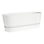 greenville pflanzgefäß lang 50cm weiss